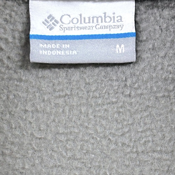 COLUMBIA Side Panel‎ Light Grey Zip Up Jacket with Elastene Stetch - Picture 4 of 5